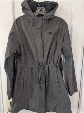 The North Face Women's Hooded Trench Coat - Charcoal